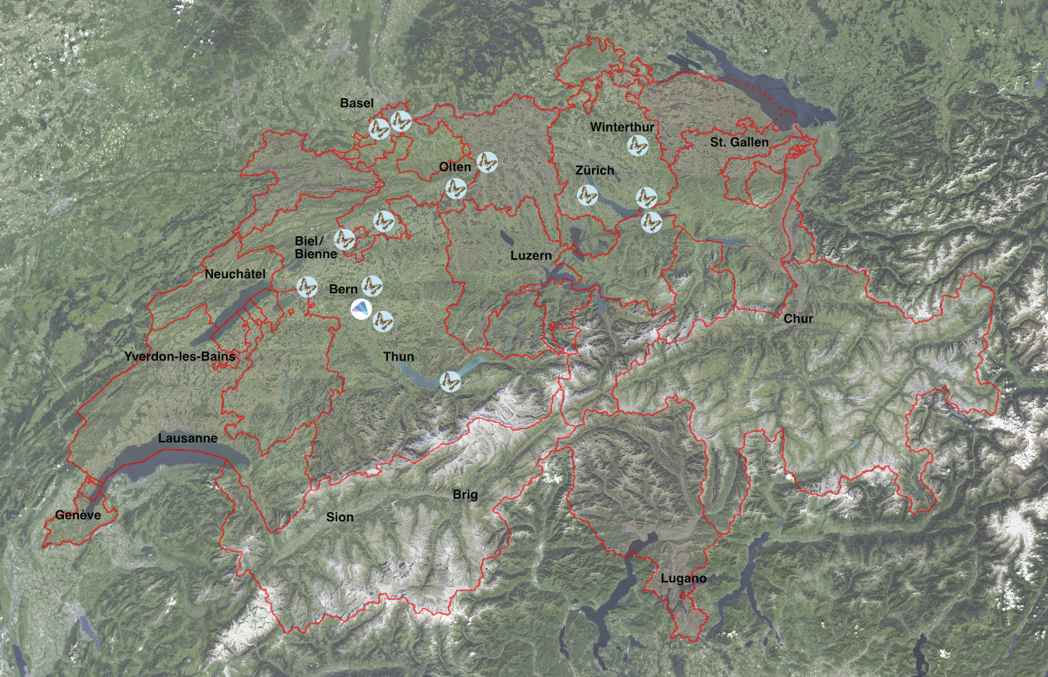 Interactive Aerarium Reseller Map